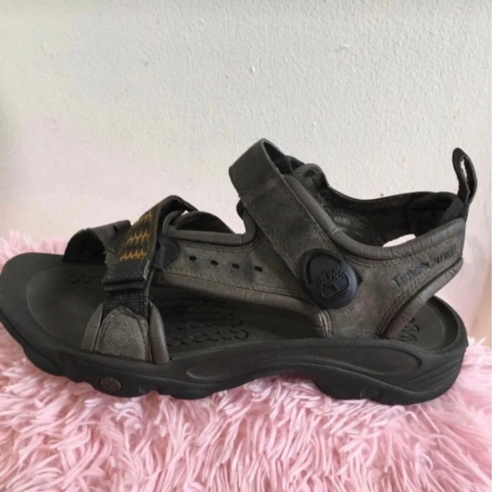 Timberland Gray Dual Straps Brake Support Flex Propel BSFP Sandals‎ #5822~Men 8 - Picture 3 of 8